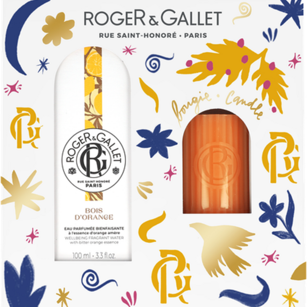 Roger & Gallet Roger&gallet Set Noel Bois Orange 100ml + Bougie