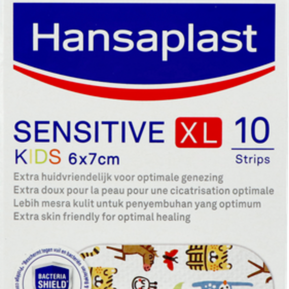 Hansaplast Hansaplast Sensitive Kids Xl 6x7cm Strips 10