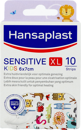 Hansaplast Hansaplast Sensitive Kids Xl 6x7cm Strips 10
