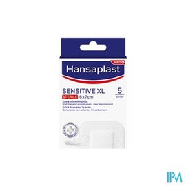 Hansaplast Hansaplast Sensitive Xl 6cmx7cm Strips 5