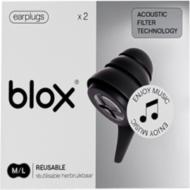 Blox Blox Music Zwart Oordoppen 1 Paar