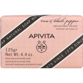 Apivita Apivita Savon Natural Rose Poivre Noir 125g