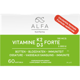 alfa nutrifarma Alfa Vitamine K2 D3 Forte Softcaps 60 Nf
