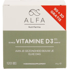 alfa nutrifarma Alfa Vitamine D3 50mcg Softgel 120