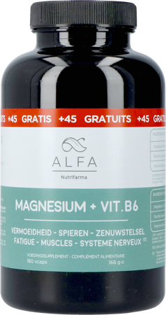 alfa nutrifarma Alfa Magnesium + Vit B6 V-caps 180