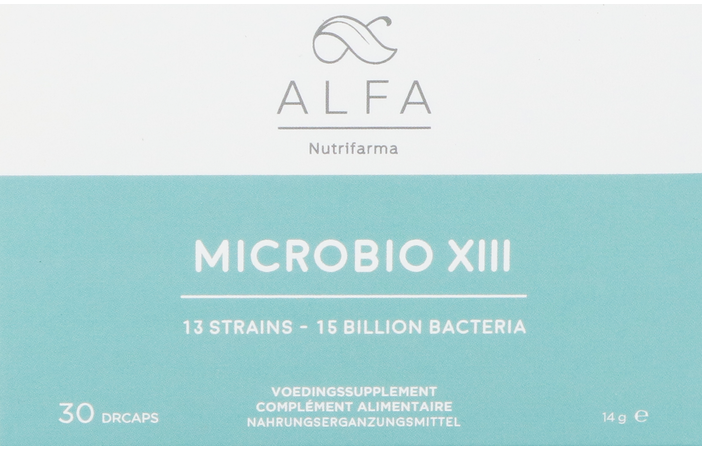 alfa nutrifarma Alfa Microbio Xiii Maagsapresist V-caps 30