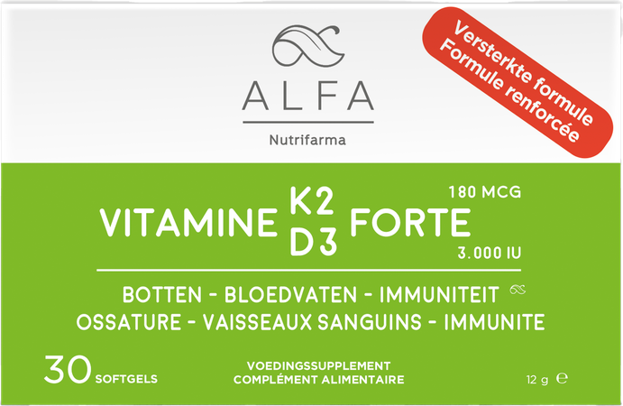 alfa nutrifarma Alfa Vitamine K2 D3 Forte Softcaps 30 Nf