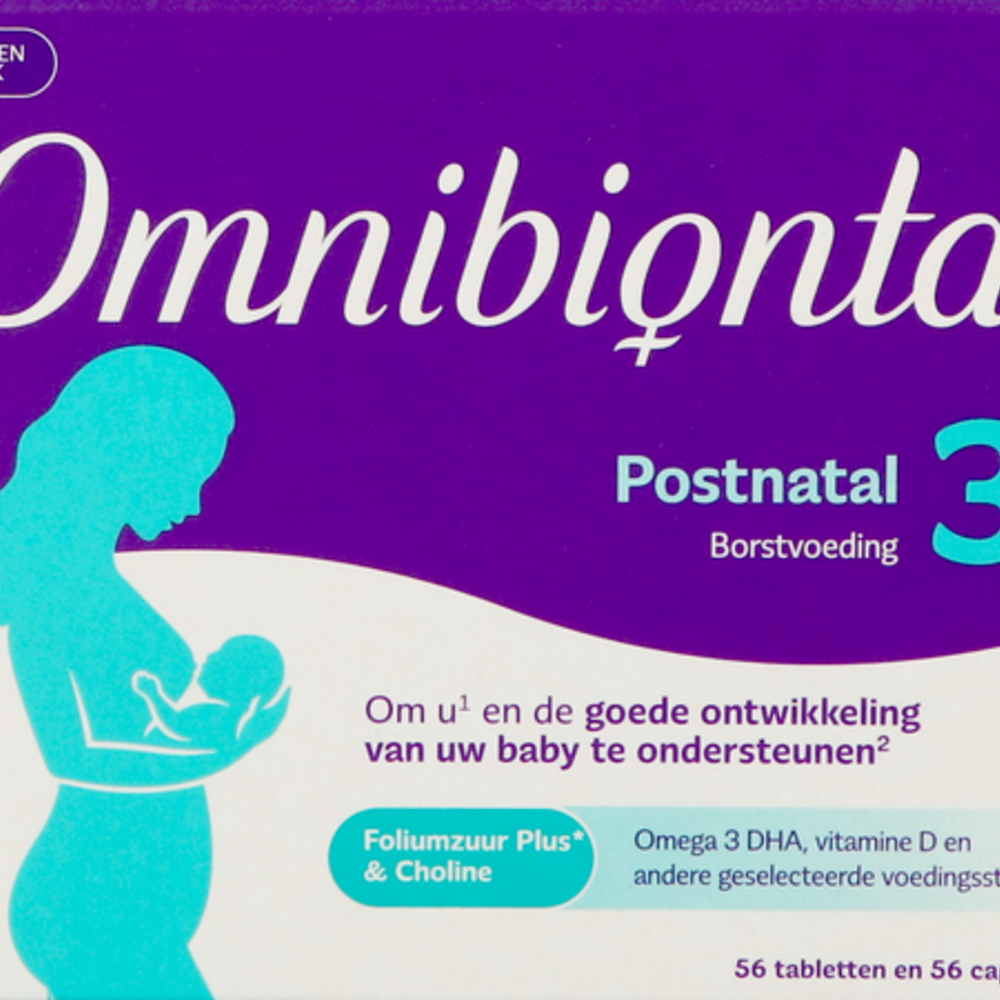 Omnibionta Postnatal 3 Borstv.8wek Tabl 56+caps 56