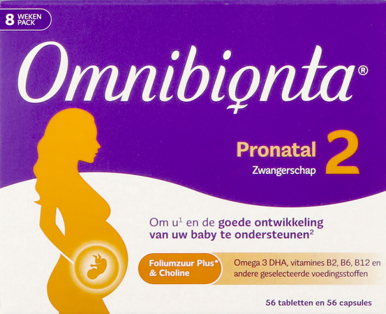 Omnibionta Pronatal 2 Zwanger 8wek Tabl 56+caps 56
