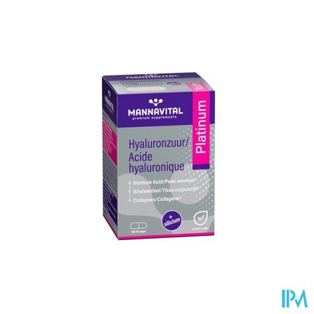 Mannavital Acide Hyaluronique Platinium V-caps 60