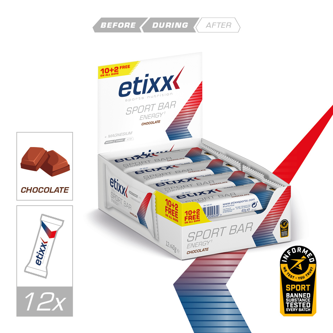 ETIXX ETIXX ENERGY SPORTBAR CHOCOLADE 12 ST