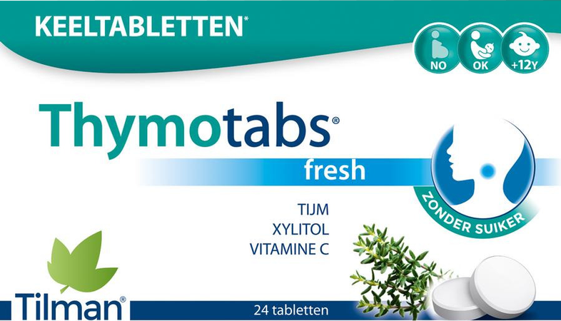 TILMAN Thymotabs Fresh Zuigtabl 24
