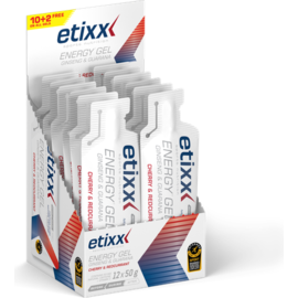 ETIXX Etixx Ginseng&guarana Energy Gel Red Currant-cherry 12x50g