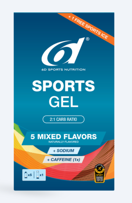 6d sport 6D Sports Gel - Mixed Flavors 6x45ml