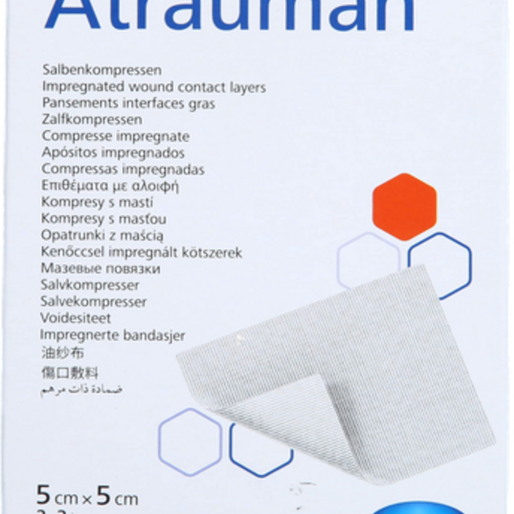 Atrauman 5x5cm St. 10 P/s