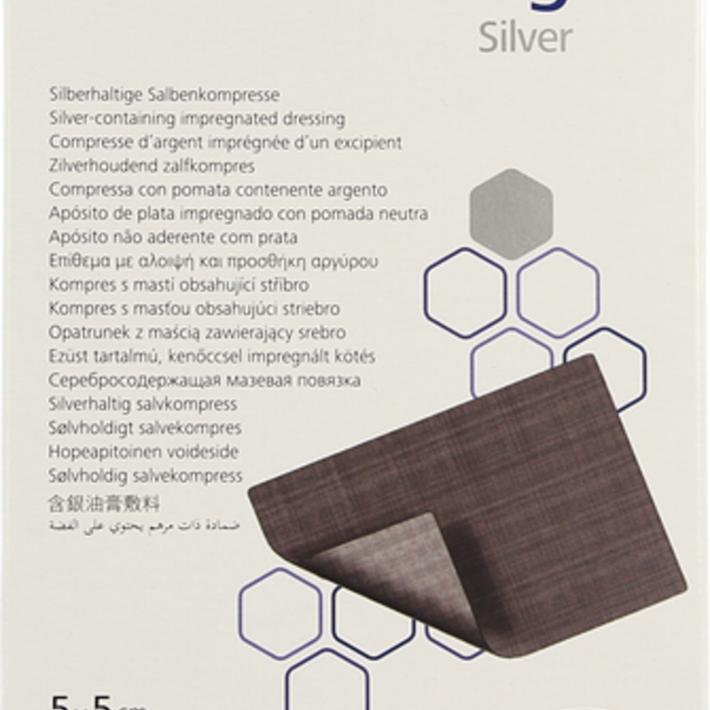 Atrauman Ag 5x5cm St. 10 P/s