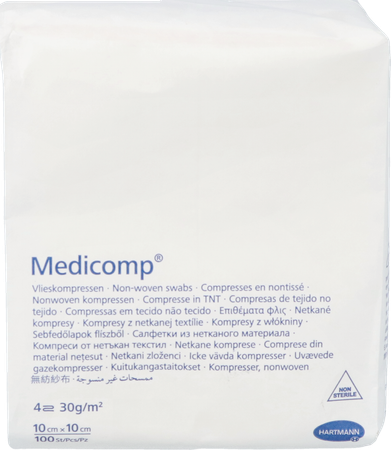 Medicomp 10x10cm 4l. Nst. 100 P/s