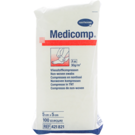 Medicomp 5x5cm 4l. Nst. 100 P/s