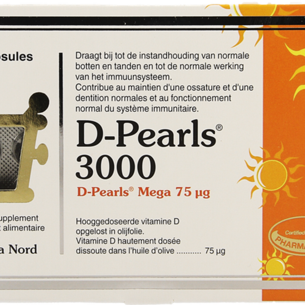 PHARMANORD D-pearls 3000 Caps 80