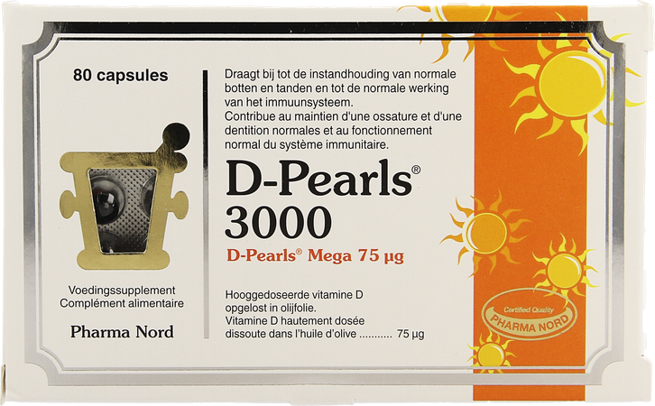 PHARMANORD Pharma Nord D-pearls 3000 Caps 80