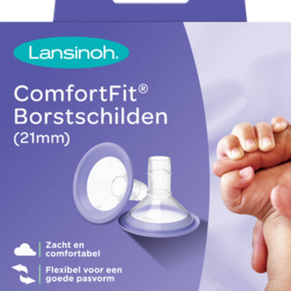 LANSINOH Lansinoh Borstschilden Comfort Fit 2x28mm
