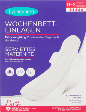 LANSINOH Lansinoh Serviettes Post Accouchement 0 A 2 Sem.10