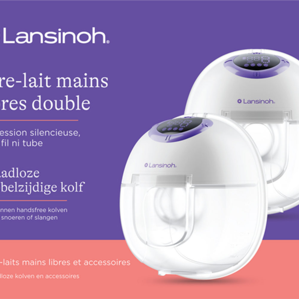 LANSINOH LANSINOH DRAADLOZE DUBBELZIJDE KOLF 1 ST