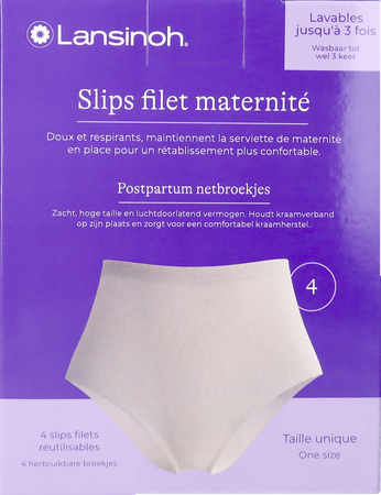 LANSINOH LANSINOH SLIPS FILET MATERNITE 69560 4 P