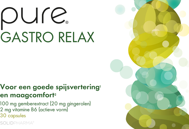 Pure by Solidpharma Pure Gastro Relax Caps 30 Vervangt 3518-412