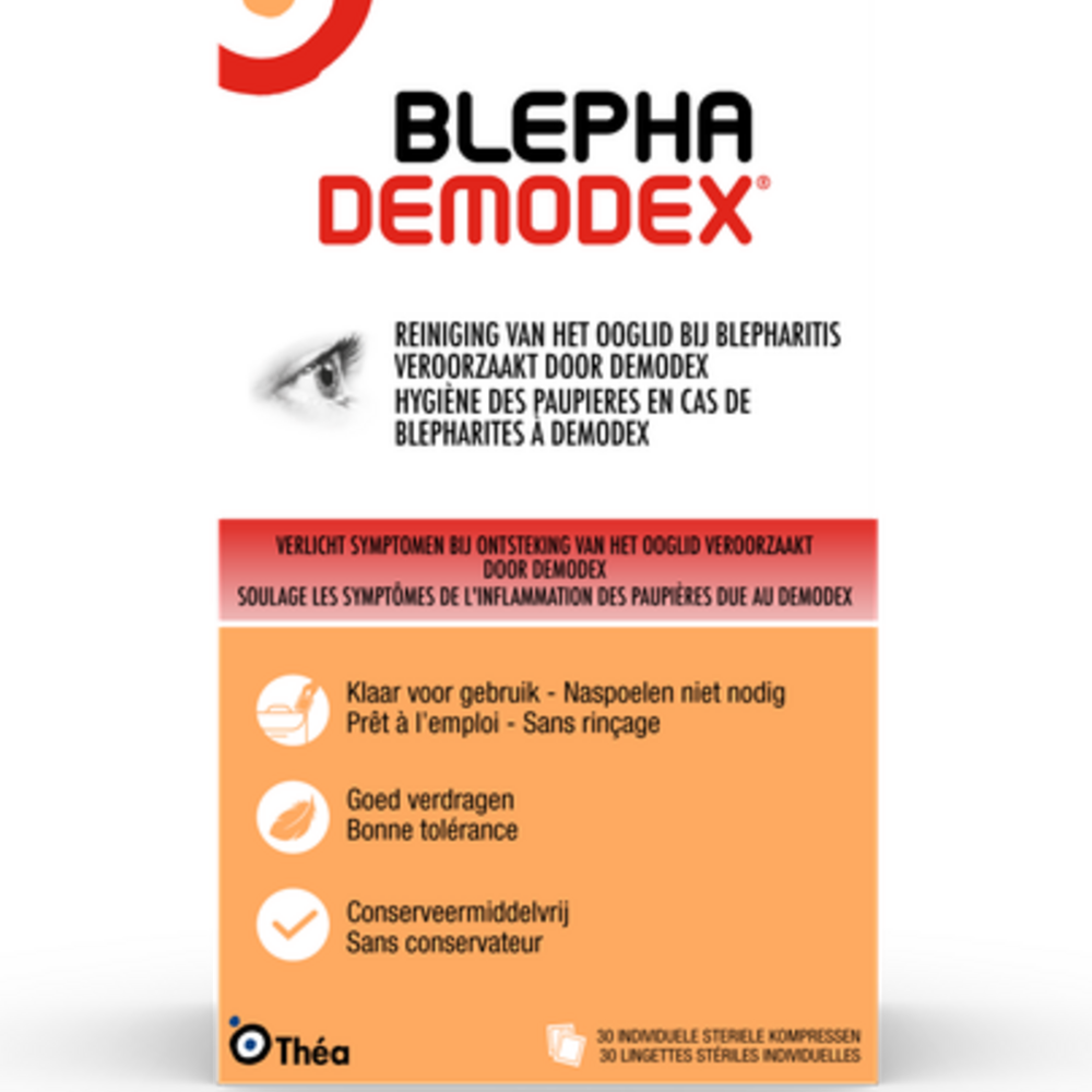 Blephademodex Compresse Nettoyante Yeux 30