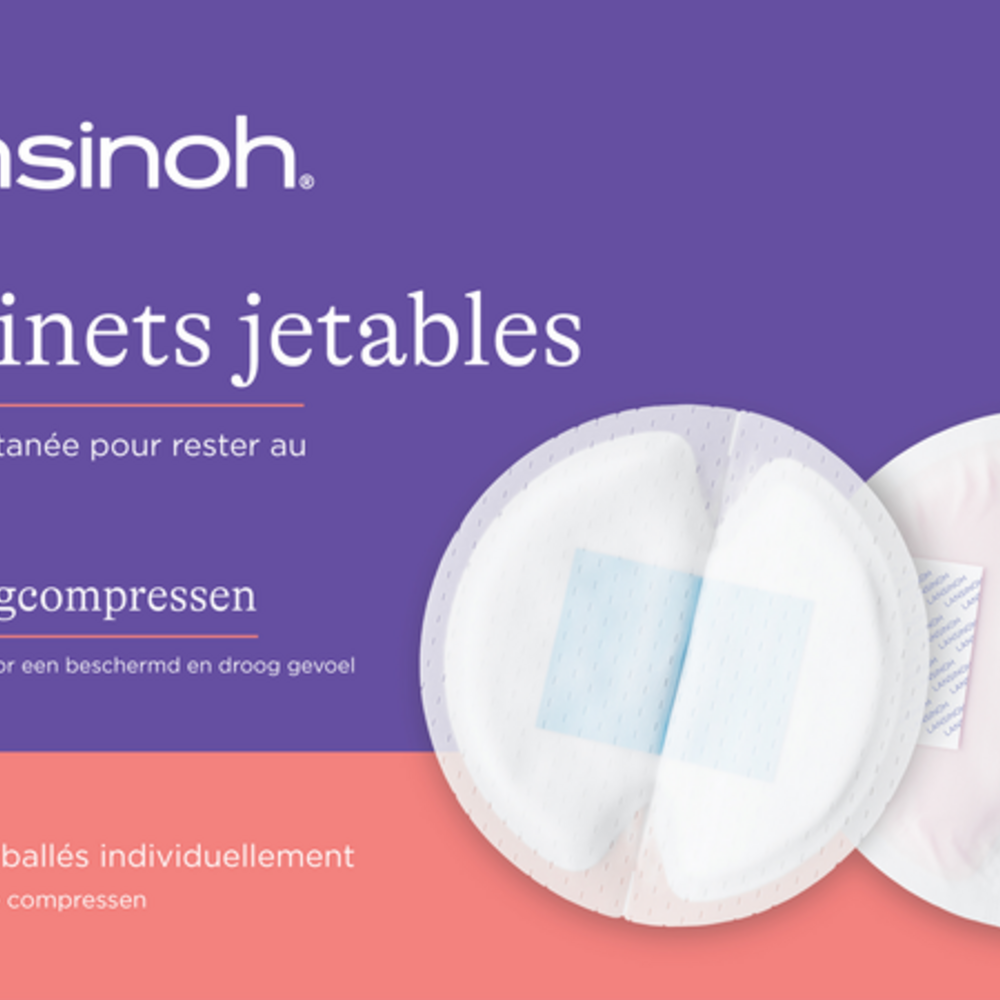 LANSINOH Lansinoh Wegwerpb.borstkompress.blue Lock Core 100