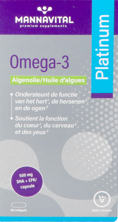 MANNAVITAL Mannavital Omega 3 Algenolie V-caps 60