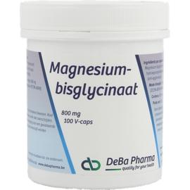 DEBAPHARMA Magnesiumbisglycinaat 800mg V-caps 100