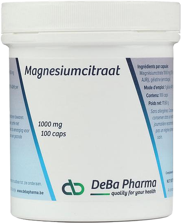 mg Citrate V-caps 100x1000mg Deba