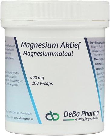 Magnesium Actif Caps 100 X 600mg Deba