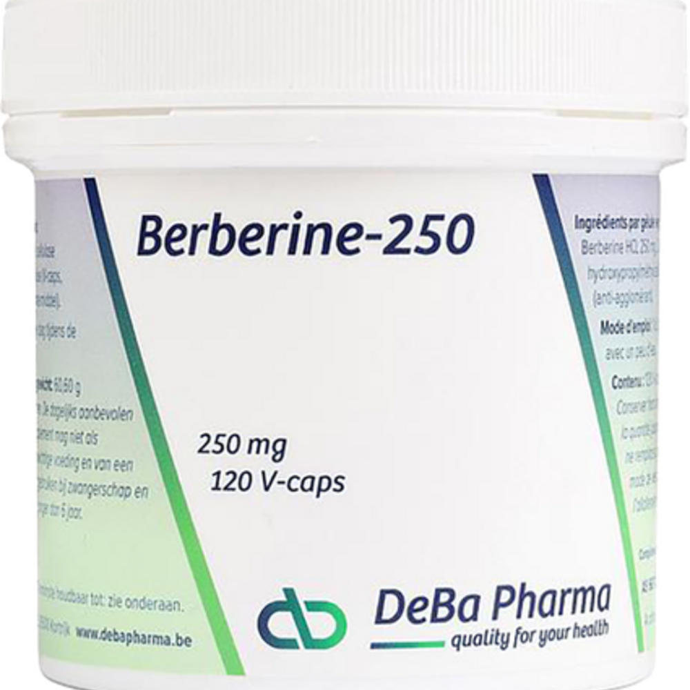 DEBAPHARMA Berberine 250mg V-caps 120 Deba