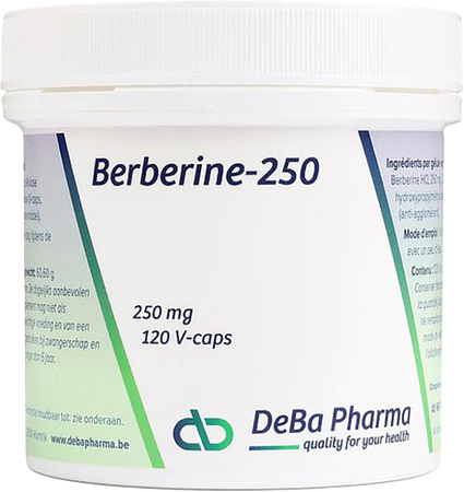 DEBAPHARMA Berberine 250mg V-caps 120 Deba