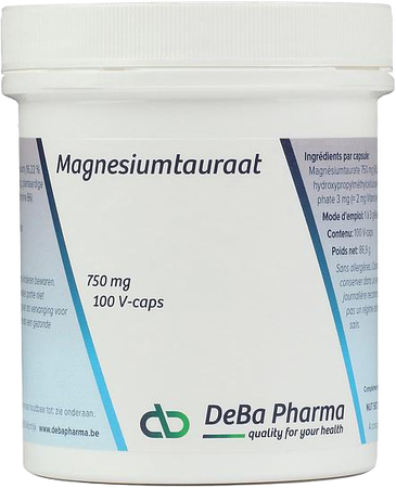 Magnesiumtauraat V-caps 100x750mg Deba