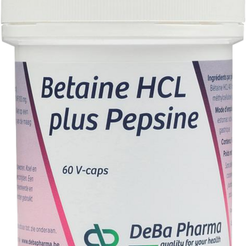 Betaine Hcl + Pesine V-caps 60 Deba