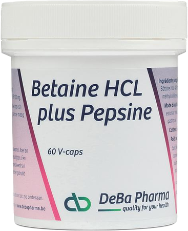 Betaine Hcl + Pesine V-caps 60 Deba