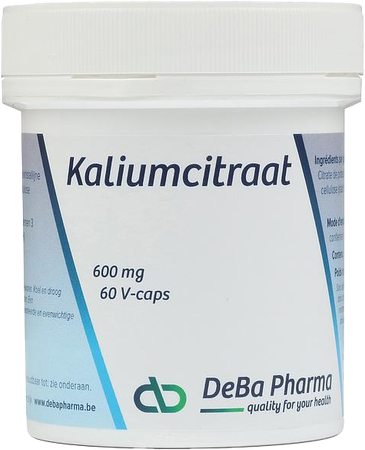 Kaliumcitraat 600mg V-caps 60 Deba