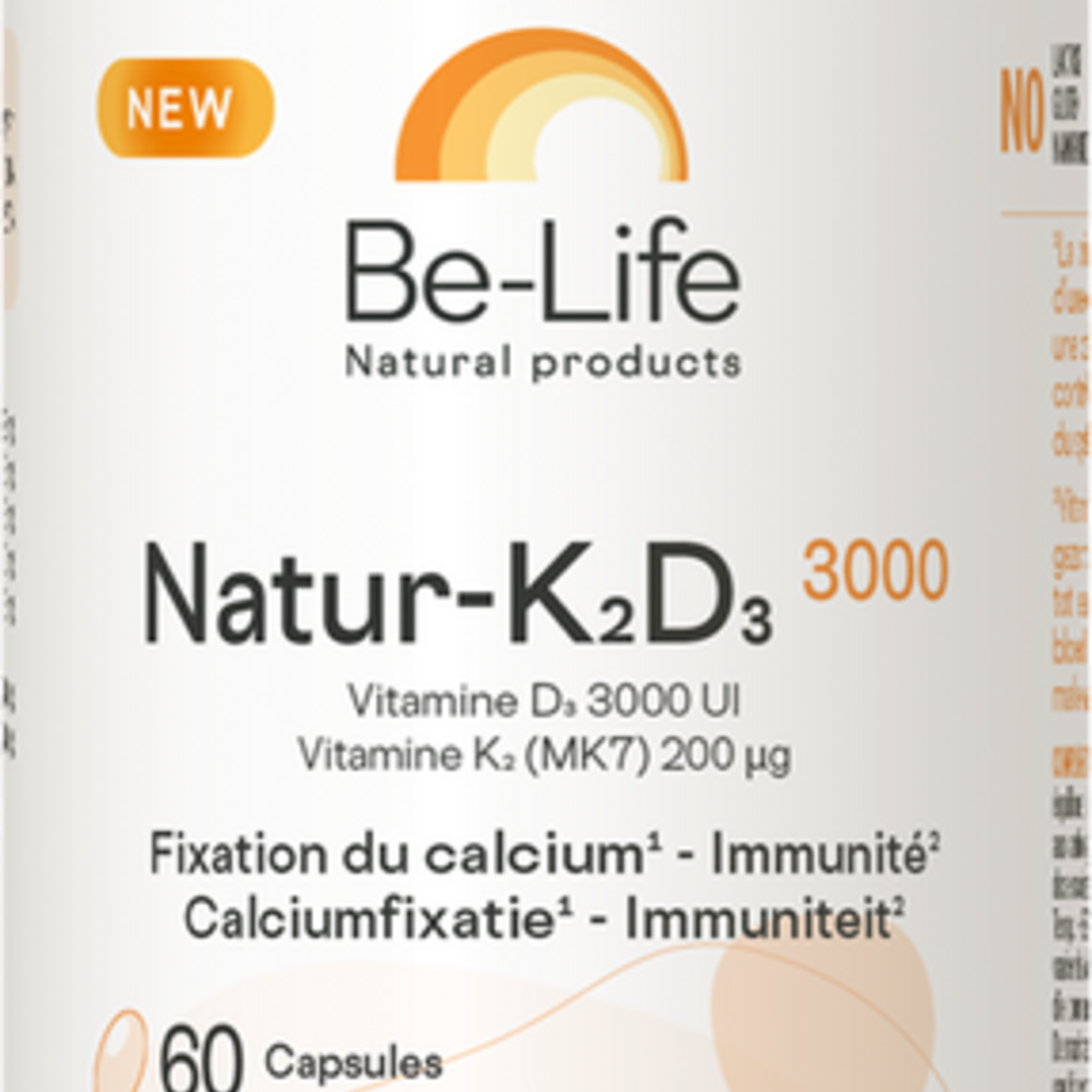 Natur K2 D3 3000 Be Life Caps 60