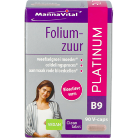 MANNAVITAL Mannavital Foliumzuur Platinum V-caps 90