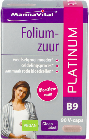 MANNAVITAL Mannavital Foliumzuur Platinum V-caps 90