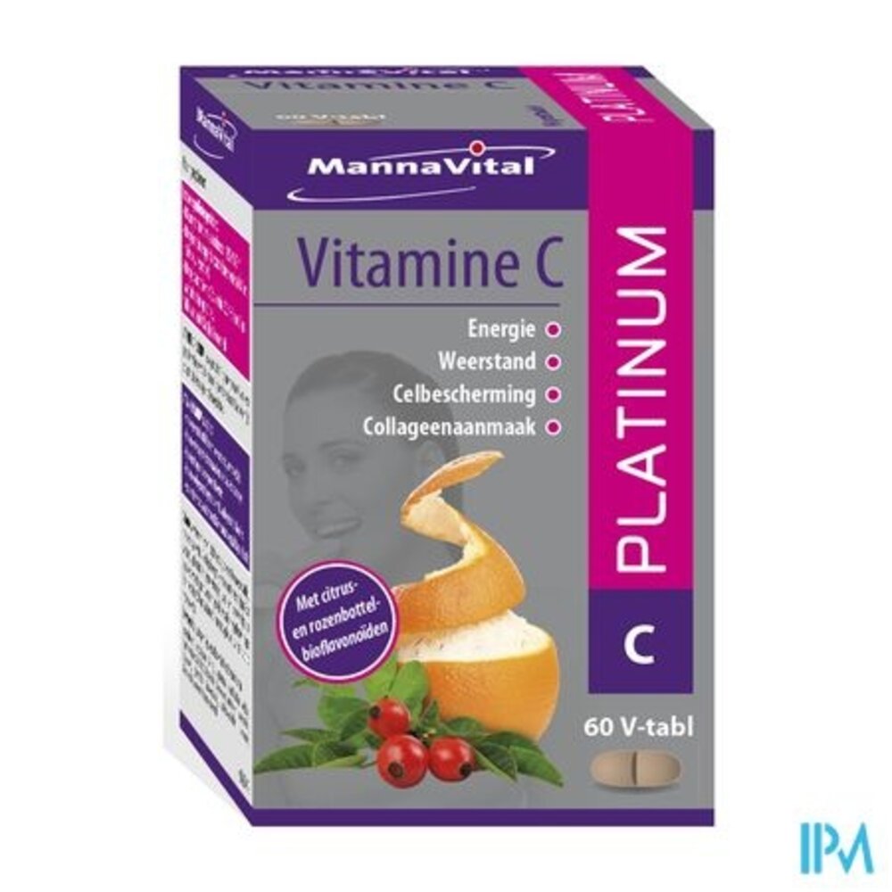 MANNAVITAL Mannavita Vitamine C Platinum V-comp 60