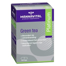 MANNAVITAL Green Tea Platinum V-caps 60
