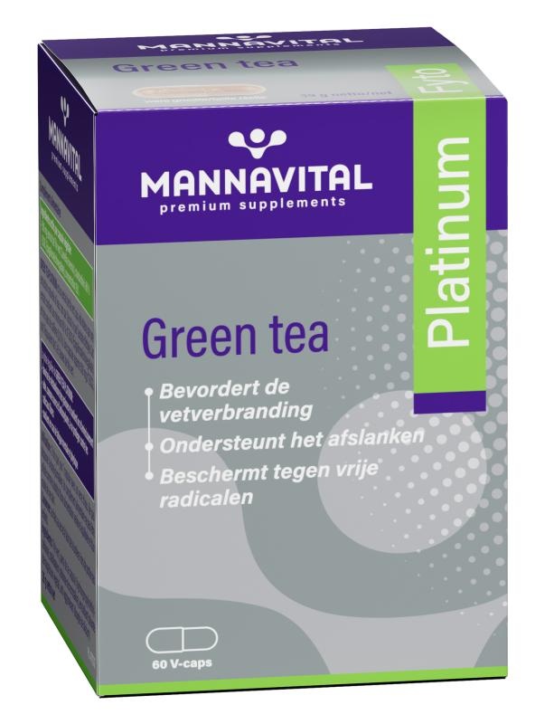 MANNAVITAL Green Tea Platinum V-caps 60