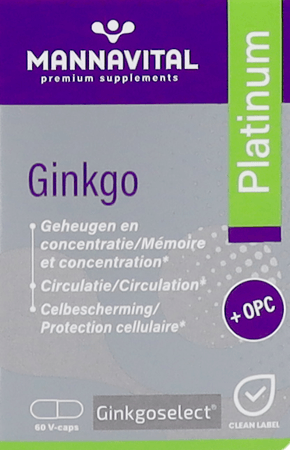 MANNAVITAL Mannavital Gingko V-caps 60