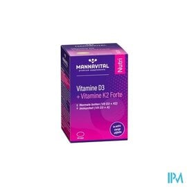 MANNAVITAL Mannavital Vitamine D3 + K2 Forte V-caps 90