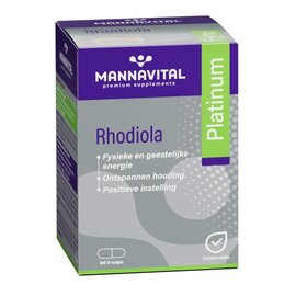 MANNAVITAL Mannavital Rhodiola Platinum V-caps 60
